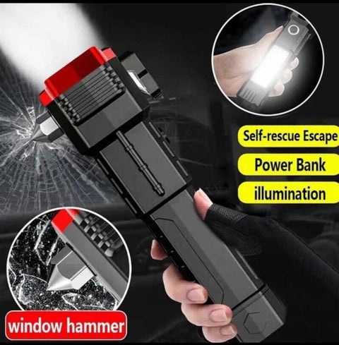 3w Rechargeable Led Flashlight And Power Bank , Most Powerful Portable Led Torch,